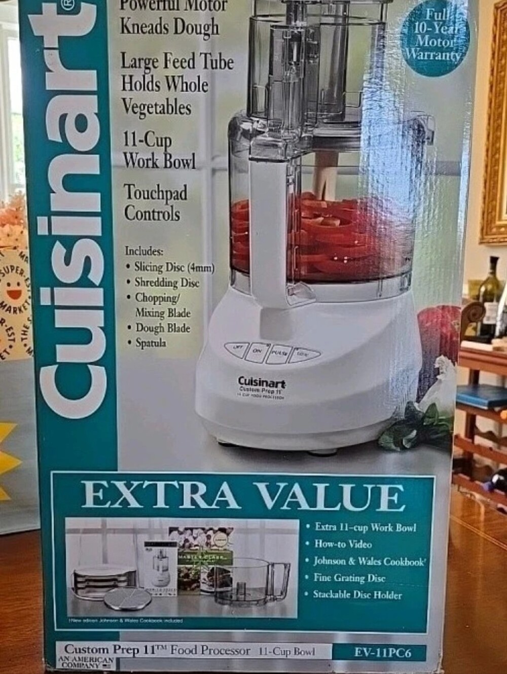 Cuisinart Food Processor 11 cup Brand New, Open box Model EV 11PC6